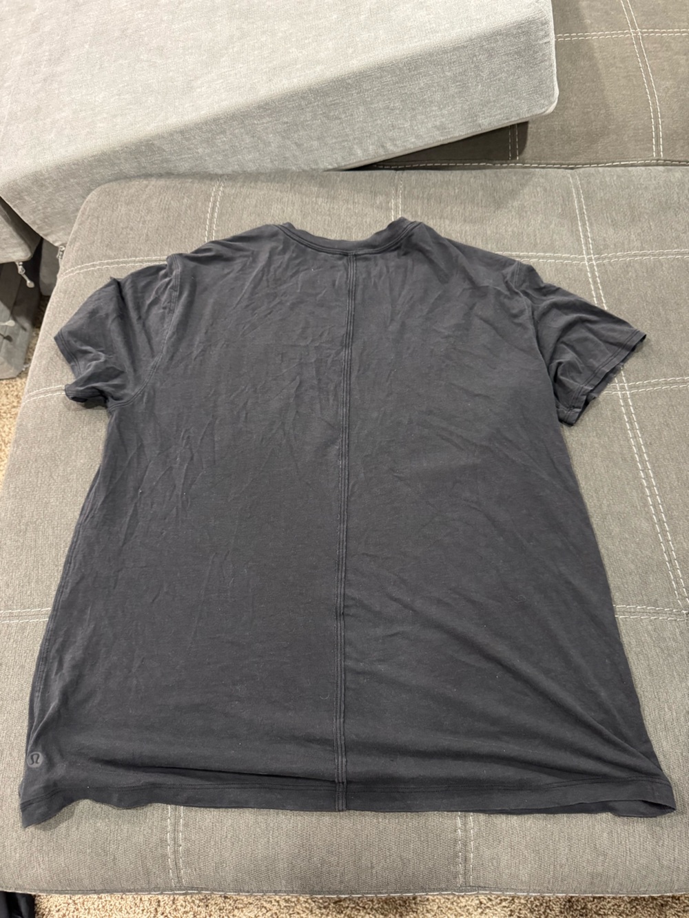 lululemon athletica Women’s Black Logo Short Sleeve Tee - Picture 3 of 3